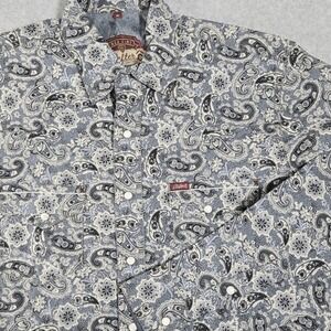 Rafter C Pro Shirt Paisley NWOT Red Dirt Men's Pearl Snap Western Medium